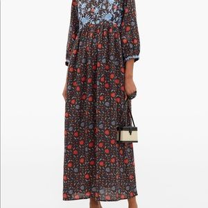 Black Floral Embroidered Muzungu Sisters Dress